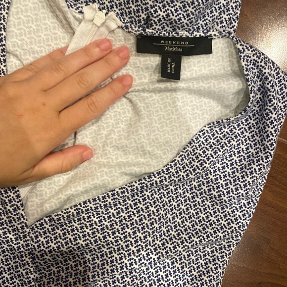 MaxMara weekend / Maxi Dress V-Neck Faux Wrap trellis print  medium - Picture 2 of 4